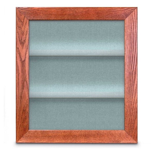 Outdoor Enclosed Combo Board, 42"x32", Black Frame/Green & Black